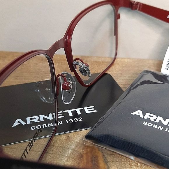 3 PC BUNDLE, prescription-ready eyeglass frame + case/cloth NEW glasses, Metal - Picture 5 of 8